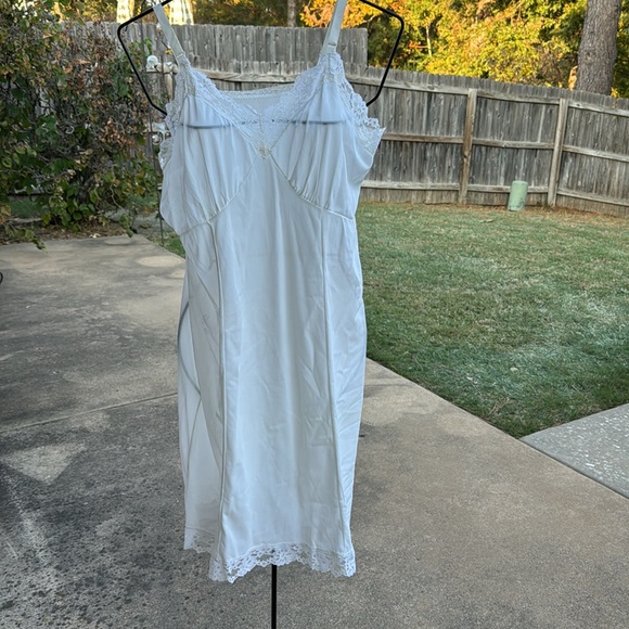 NOS Vintage Loomcraft Nylon Full Slip 40 Union Tags Oldstock Off White Lace asis - Picture 3 of 8